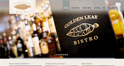 Desktop Screenshot of goldenleafbistro.com